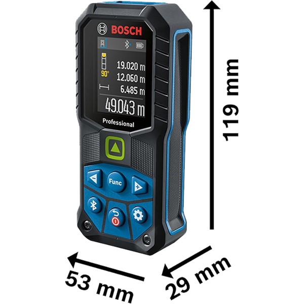 Máy đo khoảng cách laser tia xanh Bosch GLM 50-27 CG 50 m