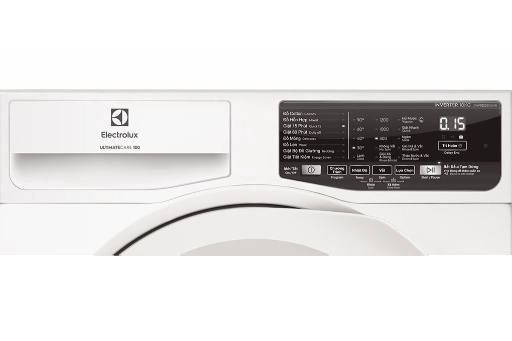Máy giặt cửa ngang Electrolux Inverter 10kg EWF1025DQWB