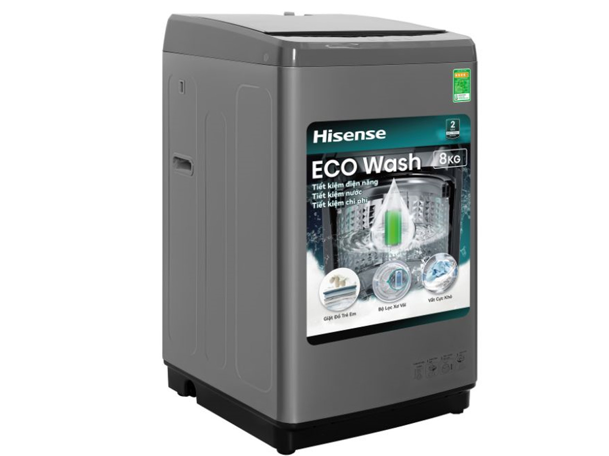 Máy giặt Hisense 8kg WTZQ8012UT cửa trên