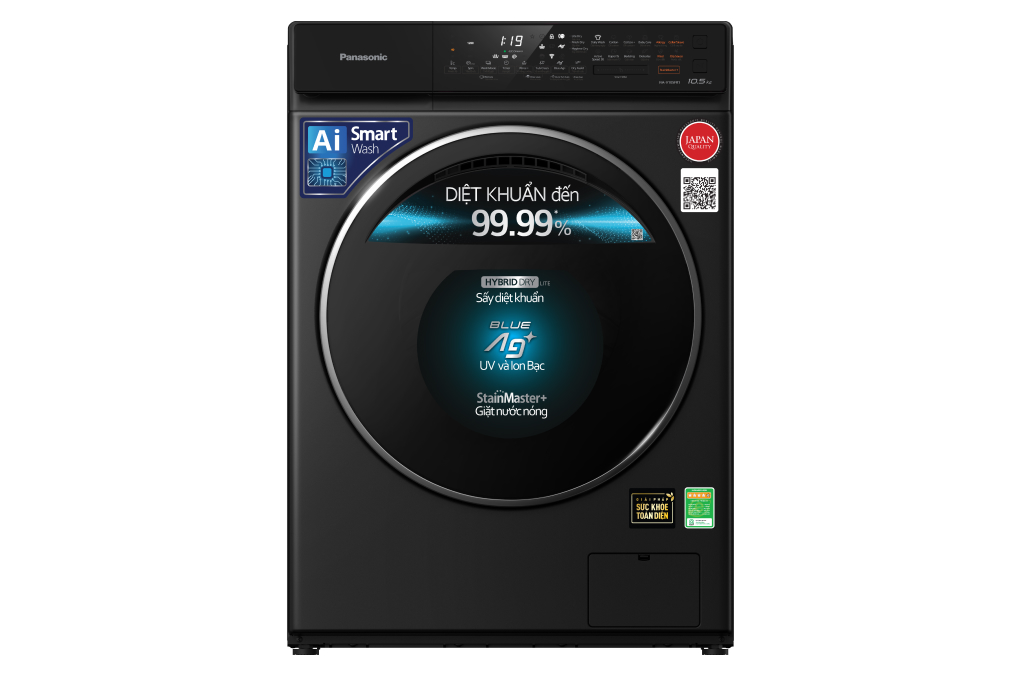 Máy giặt sấy Panasonic Inverter 10,5kg NA-V105FR1BV