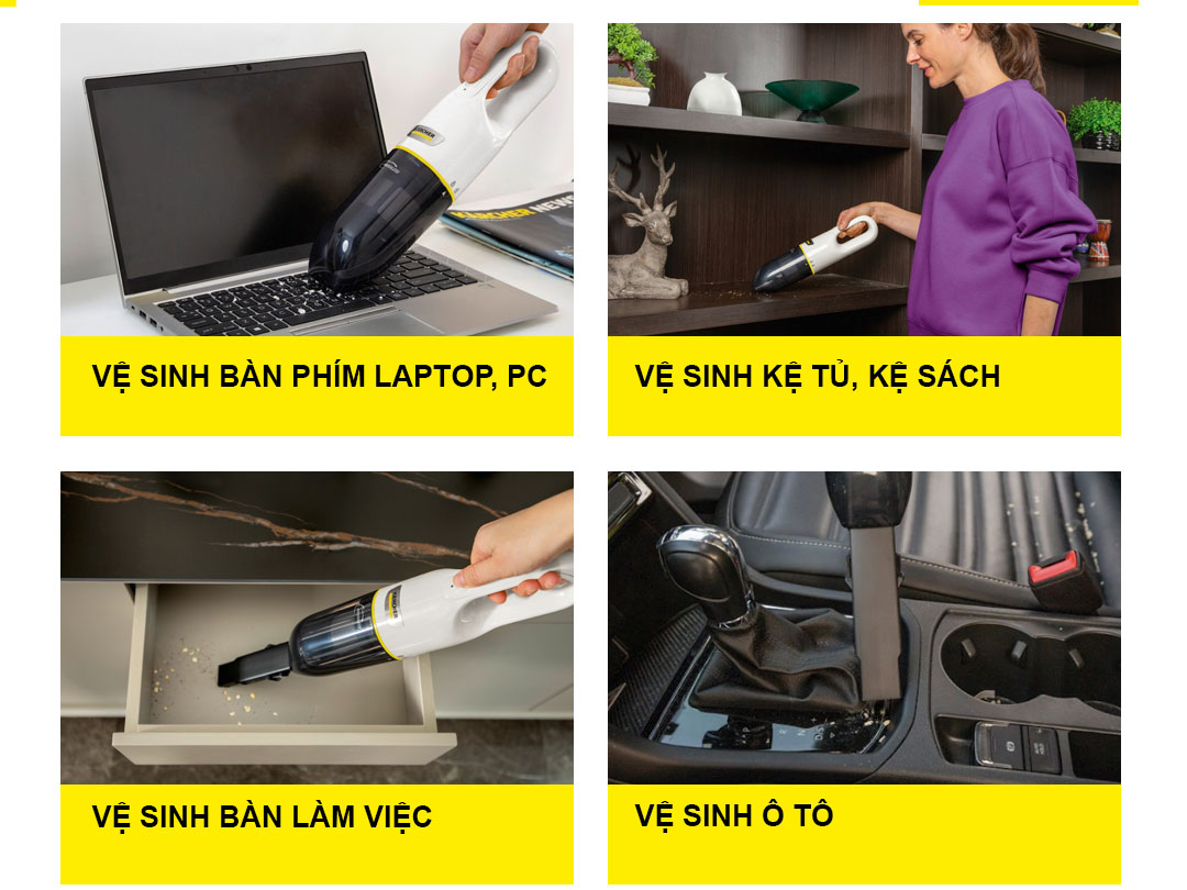 Máy hút bụi cầm tay dùng pin Karcher VCH 2
