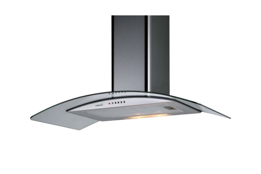 Máy hút mùi áp tường kính cong Cata C-700 GLASS/C 70 cm 620 m³/h