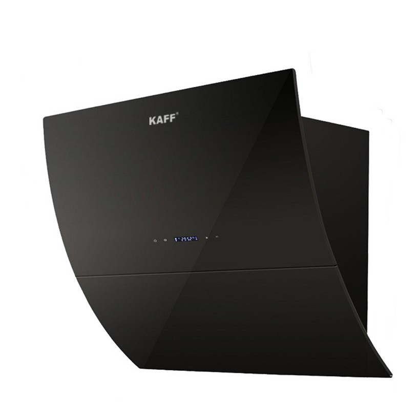 Máy hút mùi áp tường kính vát cong Kaff KF-LUX AT70H BK 70 cm 1000 m3/h