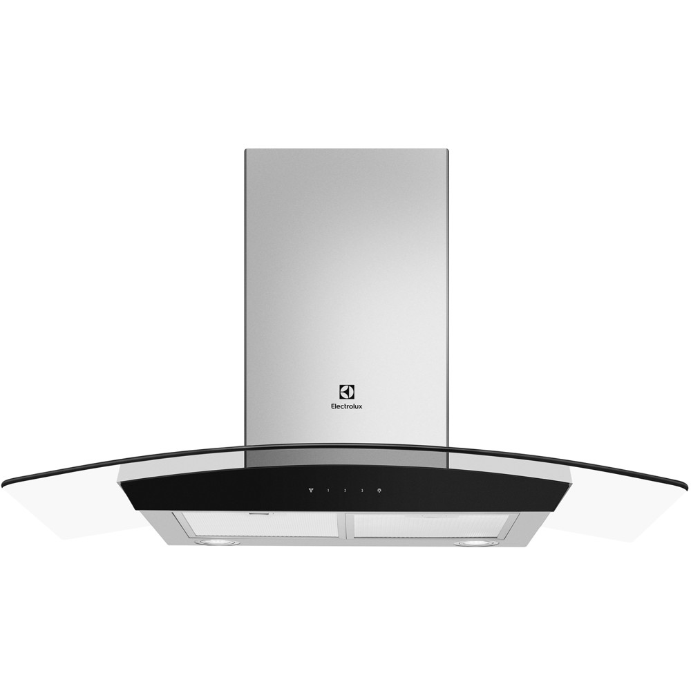 Máy hút mùi Electrolux áp tường kính cong 90cm 1100m³/giờ EFC936GAR