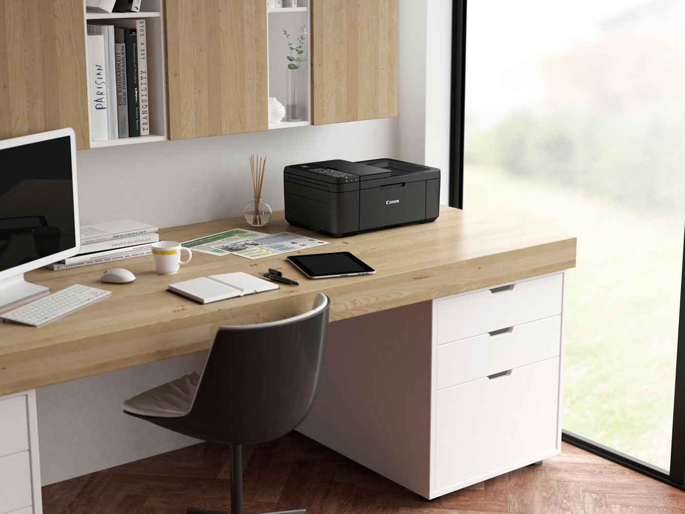 Máy in phun màu đa chức năng có Fax Canon Pixma TR4570S