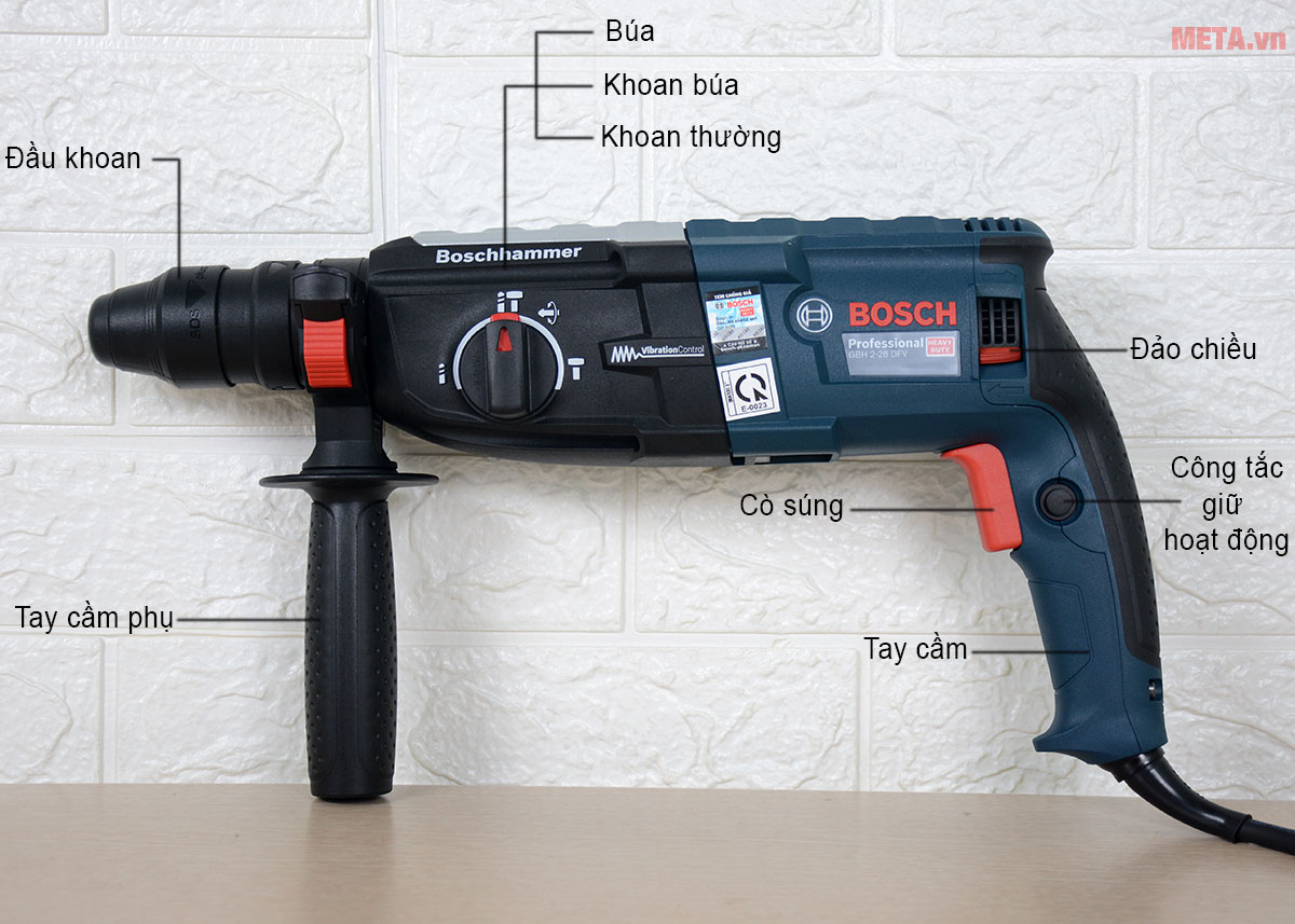 Máy khoan búa Bosch GBH 2-28 DFV 06112672K1