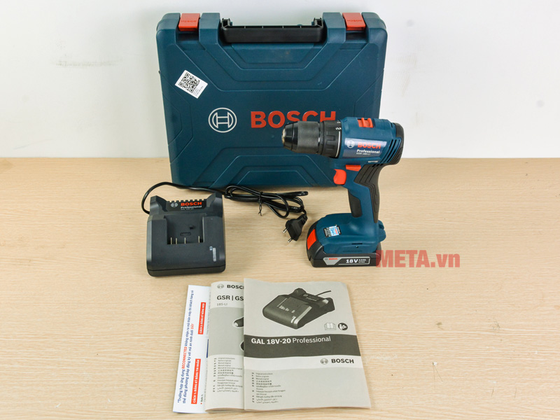 Máy khoan vặn vít dùng pin Bosch GSR 185-LI 06019K30K1