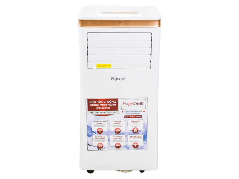 Máy lạnh di động FujiHome PAC10 10.000BTU, kết nối Wifi