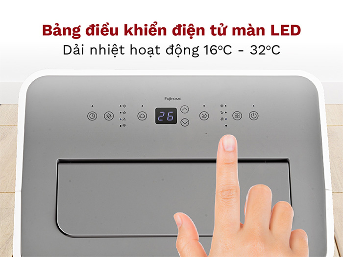 Máy lạnh di động FujiHome PAC14 14.000BTU