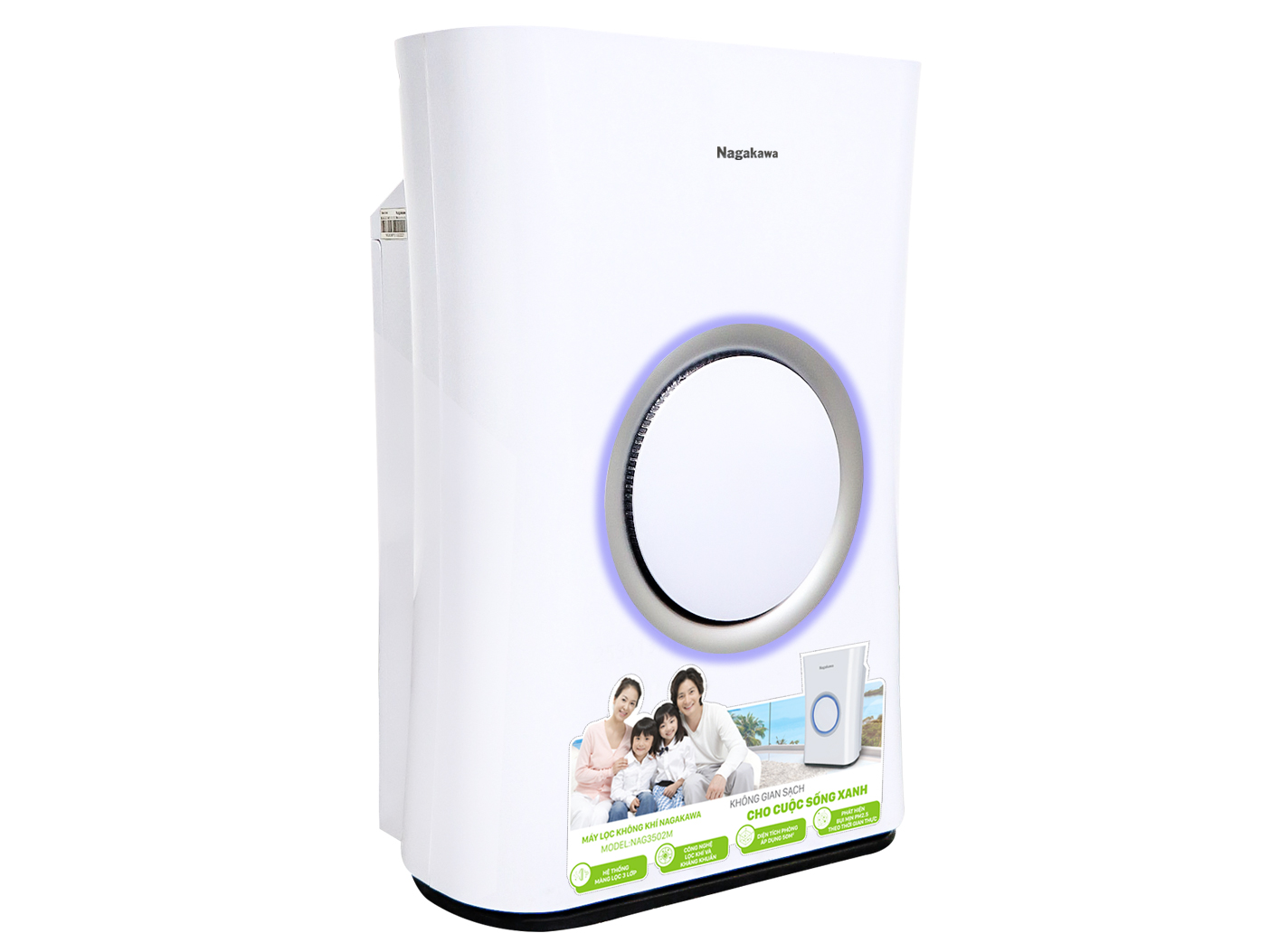 Máy lọc không khí Nagakawa NAG3502M HEPA H13