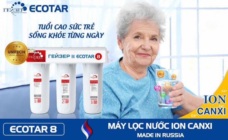 Máy lọc nước ion Canxi Geyser Ecotar 8