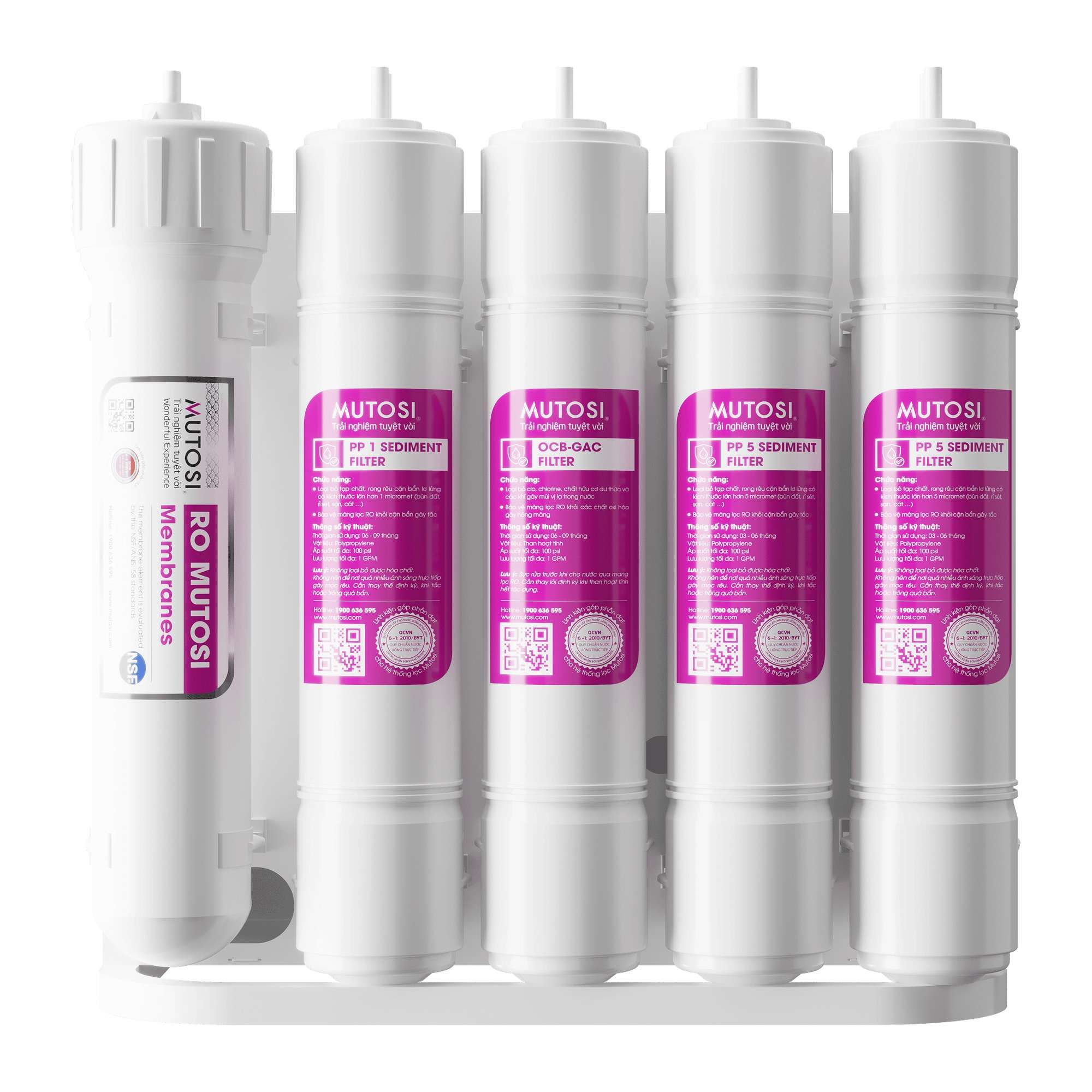 Máy lọc nước RO Mutosi MP-1101 không tủ, 11 lõi