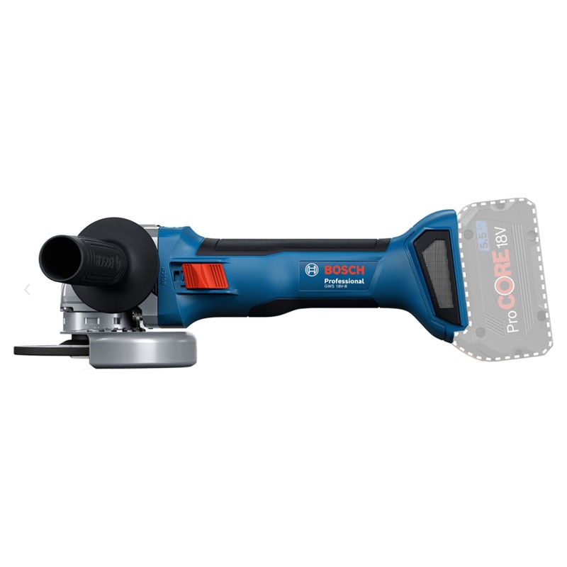 Máy mài góc dùng pin Bosch GWS 18V-8 đĩa 100 mm (thân máy)