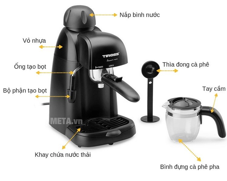Máy pha cà phê Espresso Tiross TS620