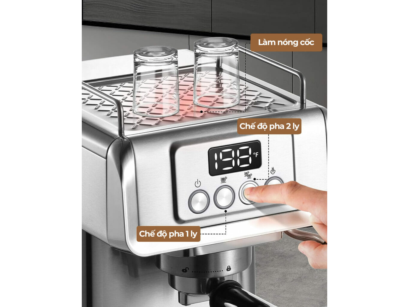 Máy pha cà phê Espresso Winci EM4214