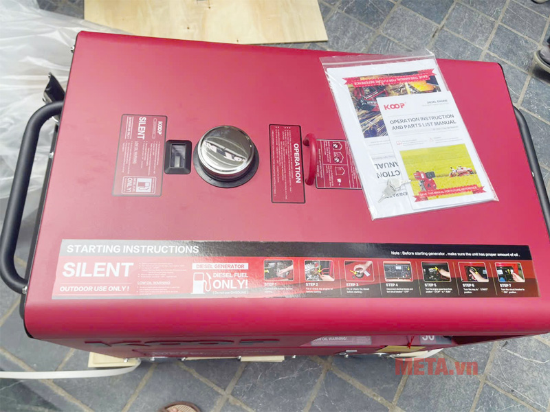 Máy phát điện chạy dầu Koop KDF7500Q 5kW