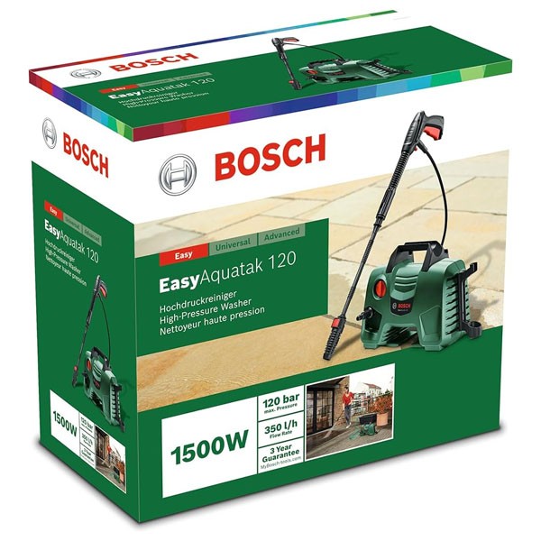 Máy phun xịt rửa áp lực cao Bosch EasyAquatak 120 – 1500W, 120 bar