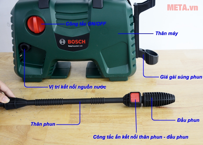 Máy rửa xe Bosch Easy Aquatak 110 (06008A7FK0)