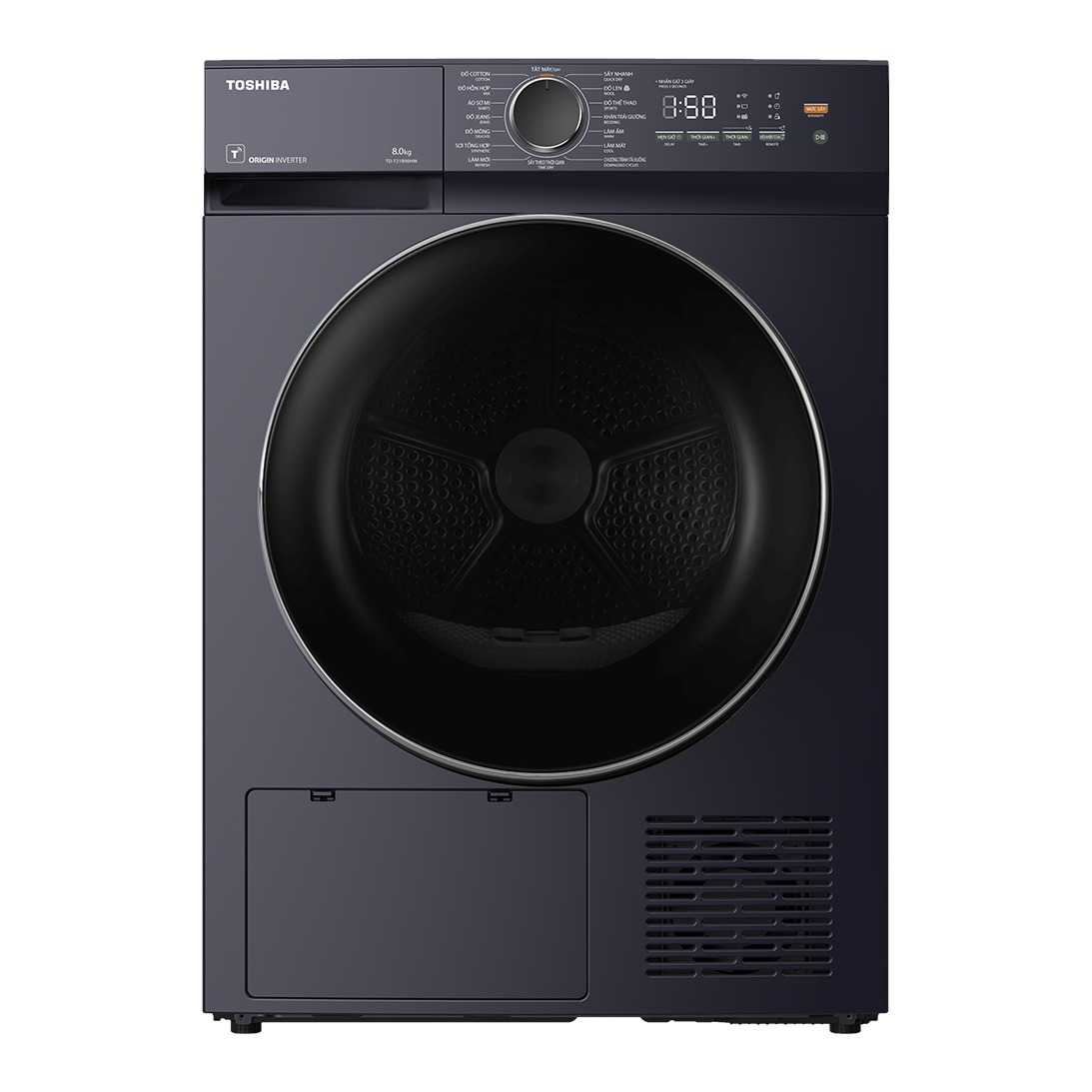 Máy sấy quần áo Toshiba TD-T21B90HWV(MG) 8 kg bơm nhiệt