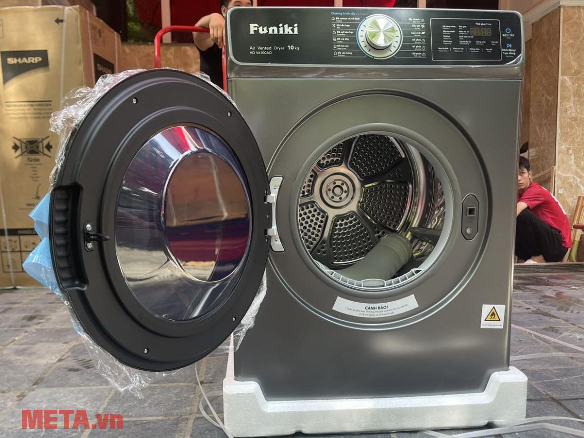 Máy sấy thông hơi Funiki 10kg HD V6100AG