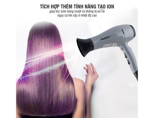 Máy sấy tóc tạo ion âm Nagakawa NAG1606 2000W