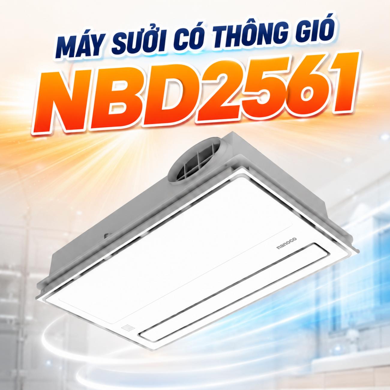 Máy sưởi có thông gió Nanoco NBD2561