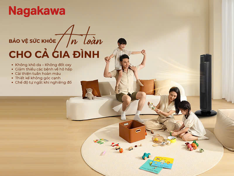 Máy sưởi gốm Nagakawa NEH8356 2.000W