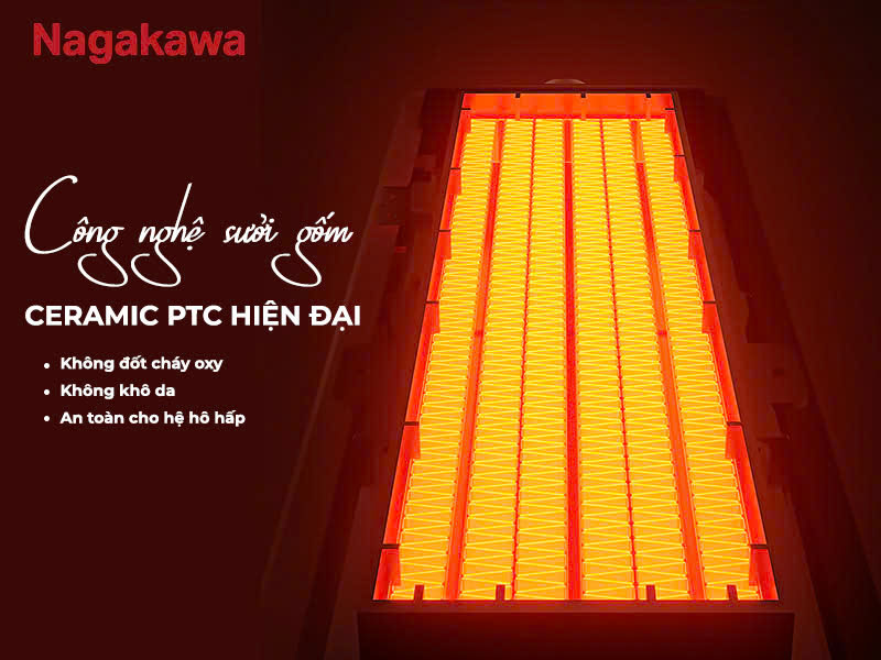 Máy sưởi gốm Nagakawa NEH8356 2.000W