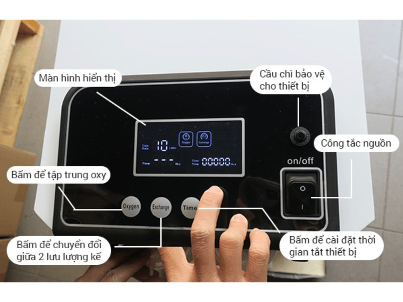 Máy tạo oxy Owgels 10 lít có xông khí dung OZ-5-01GW0