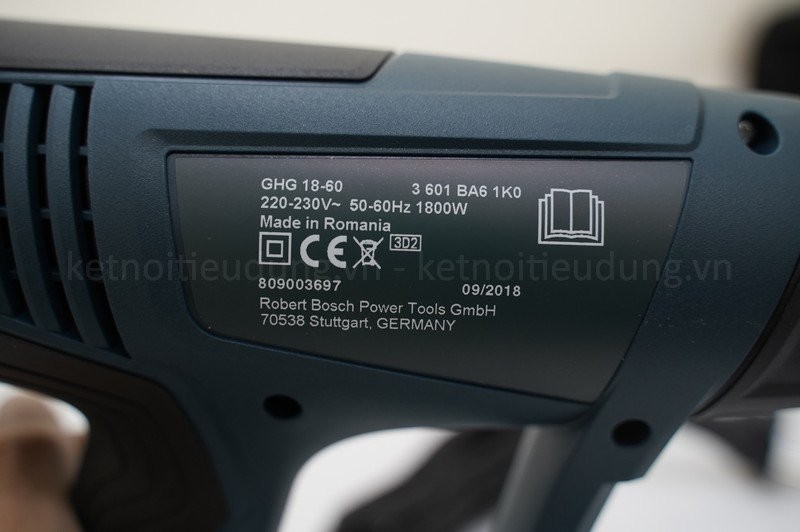 Máy thổi hơi nóng Bosch GHG 18-60 1800W – 50–600°C