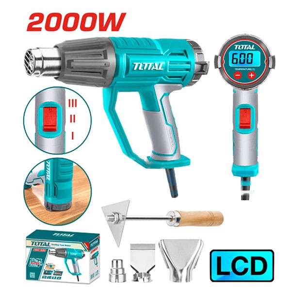 Máy thổi nhiệt Total TB20056 2000 W màn hình LCD