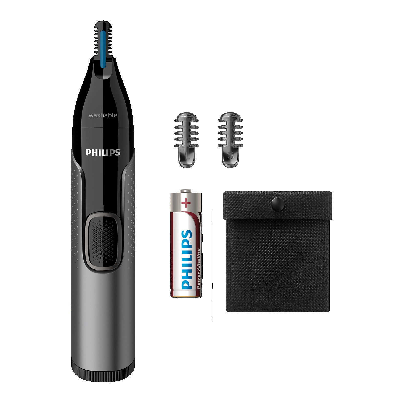Máy tỉa lông Philips NT3650/16 dùng pin AA, lược 3 và 5 mm