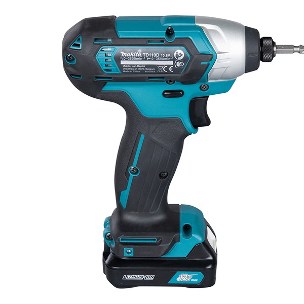 Máy vặn vít dùng pin Makita TD110DSYE 12V 110 N.m (kèm 2 pin 1.5Ah, sạc)