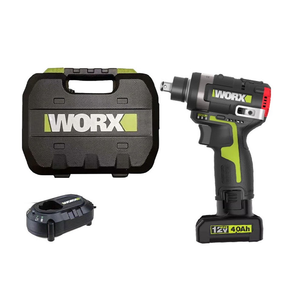 Máy vặn vít và bu lông dùng pin 12V Worx WU132T.2 (1 pin 4.0Ah, 1 sạc)