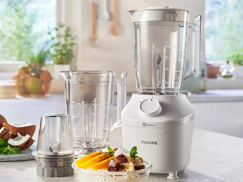 Máy xay sinh tố Philips HR2041/50 3 cối