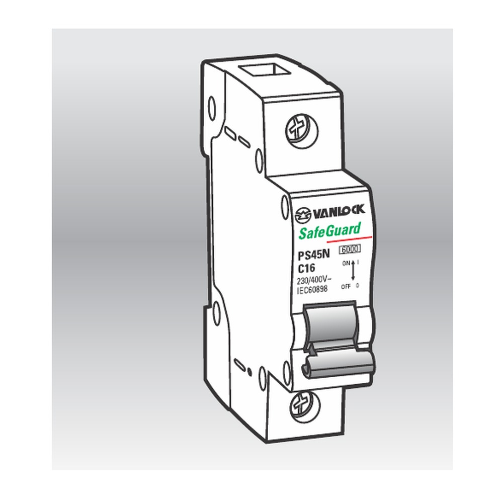 MCB tép Sino PS45N 1 cực 4.5kA