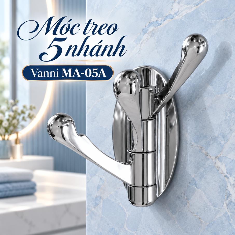 Móc treo 5 nhánh Vanni MA-05A Inox 304