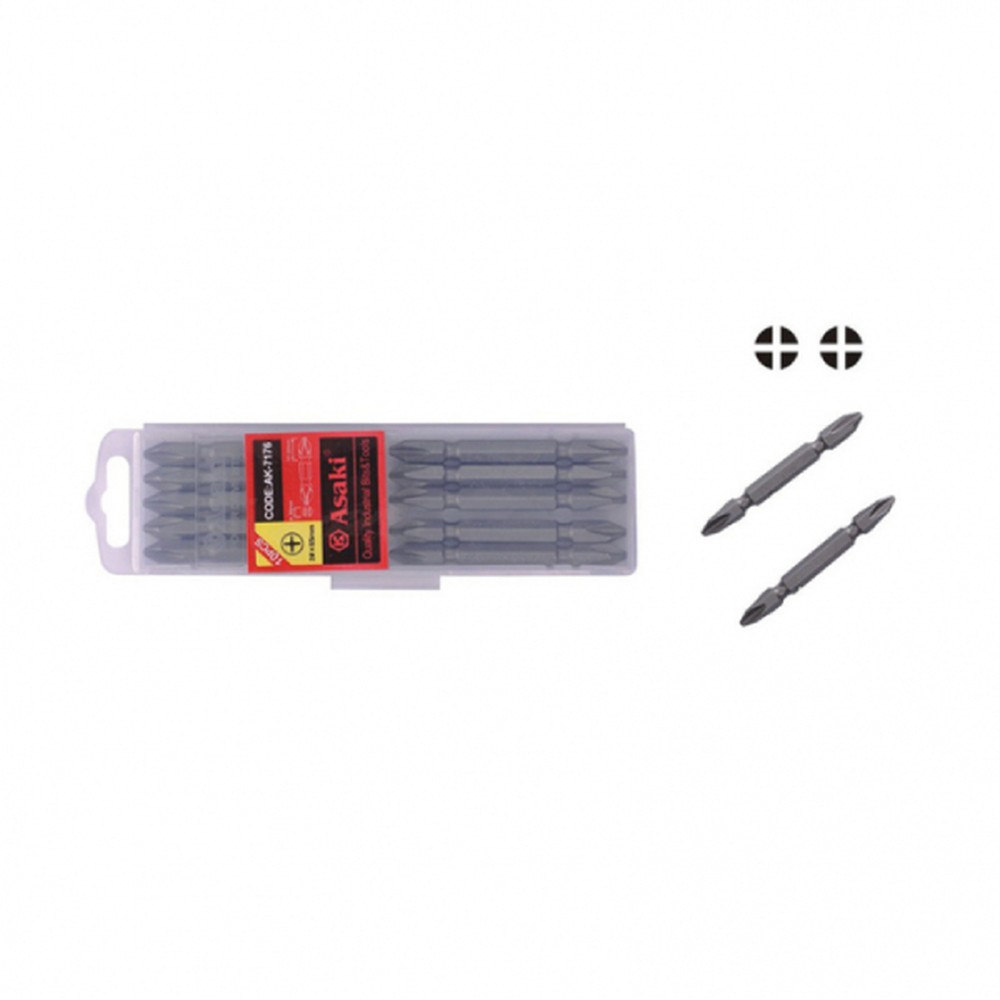 Mũi vít 2 đầu PH2 x 110 mm Asaki AK-7177