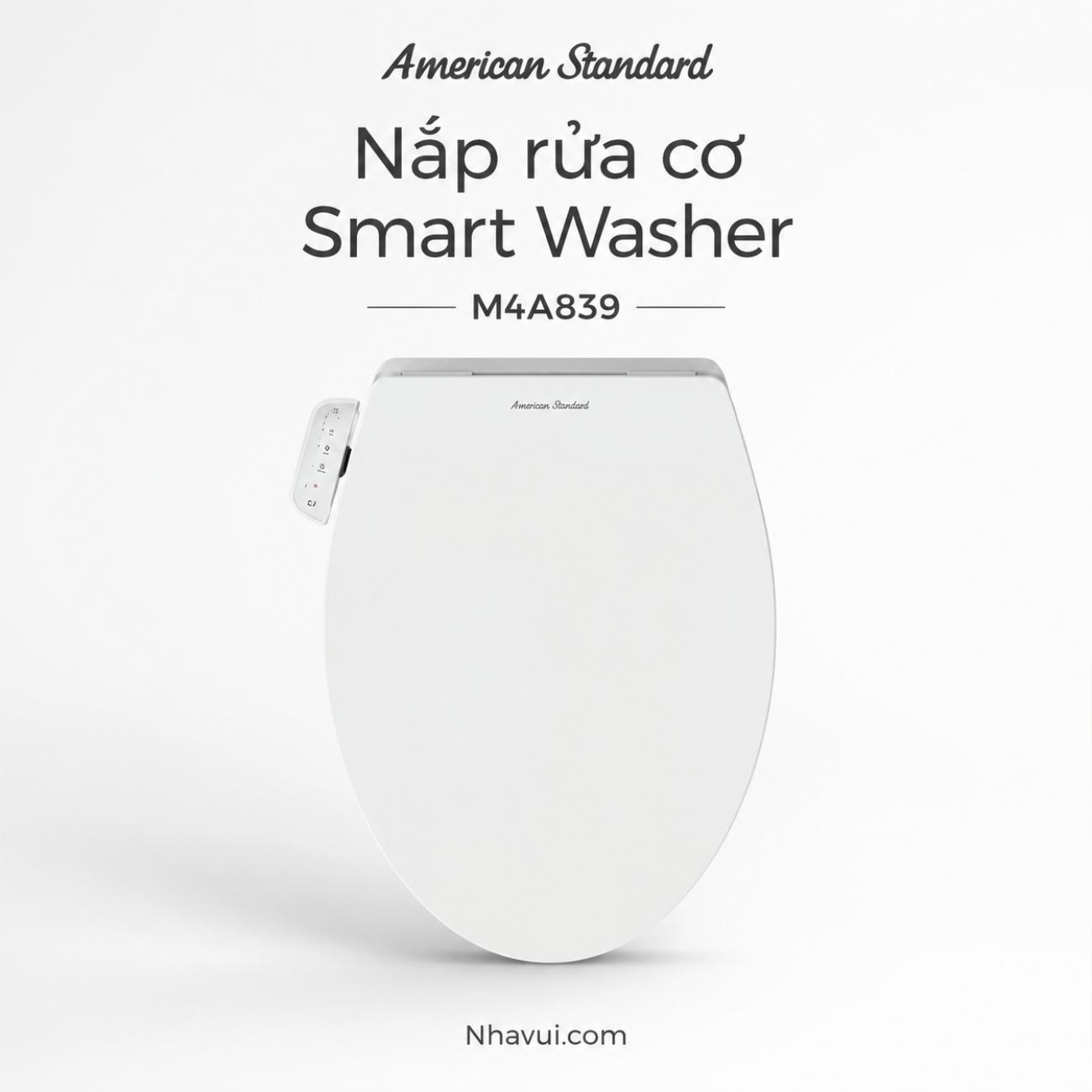 Nắp rửa cơ American Standard M4A839 Smart Washer