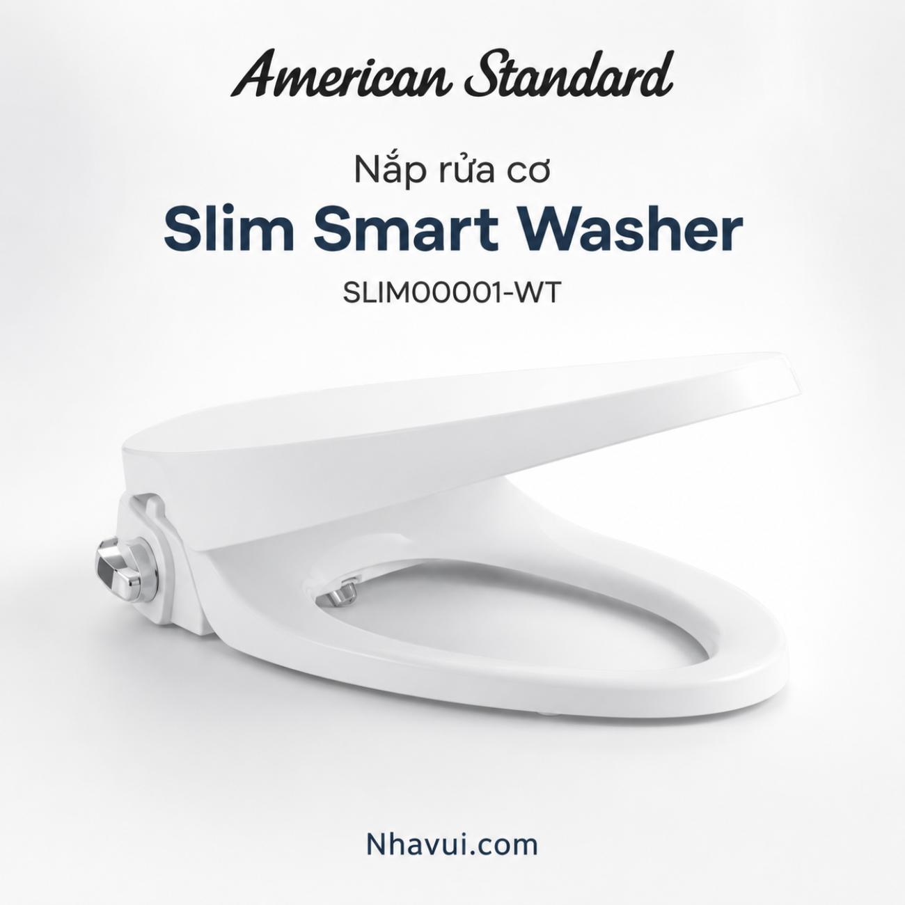 Nắp rửa cơ American Standard SLIM00001-WT Slim Smart Washer