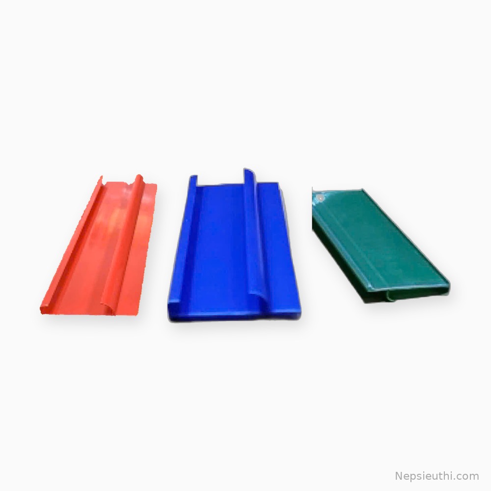 Nẹp gài giá kệ siêu thị DK-12 loại không tai, kẹp kệ 31mm, nhựa PVC