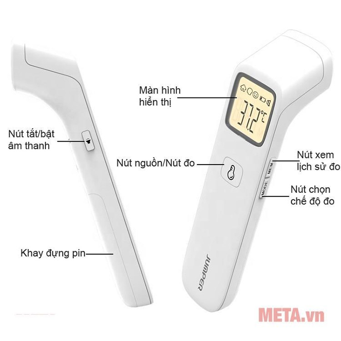Nhiệt kế hồng ngoại đa năng Jumper JPD-FR203