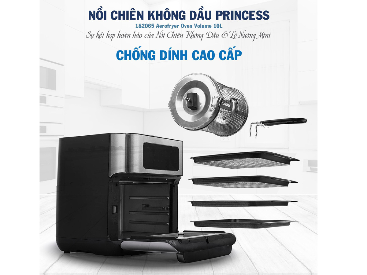 Nồi chiên không dầu đa năng Princess 182065 10 lít