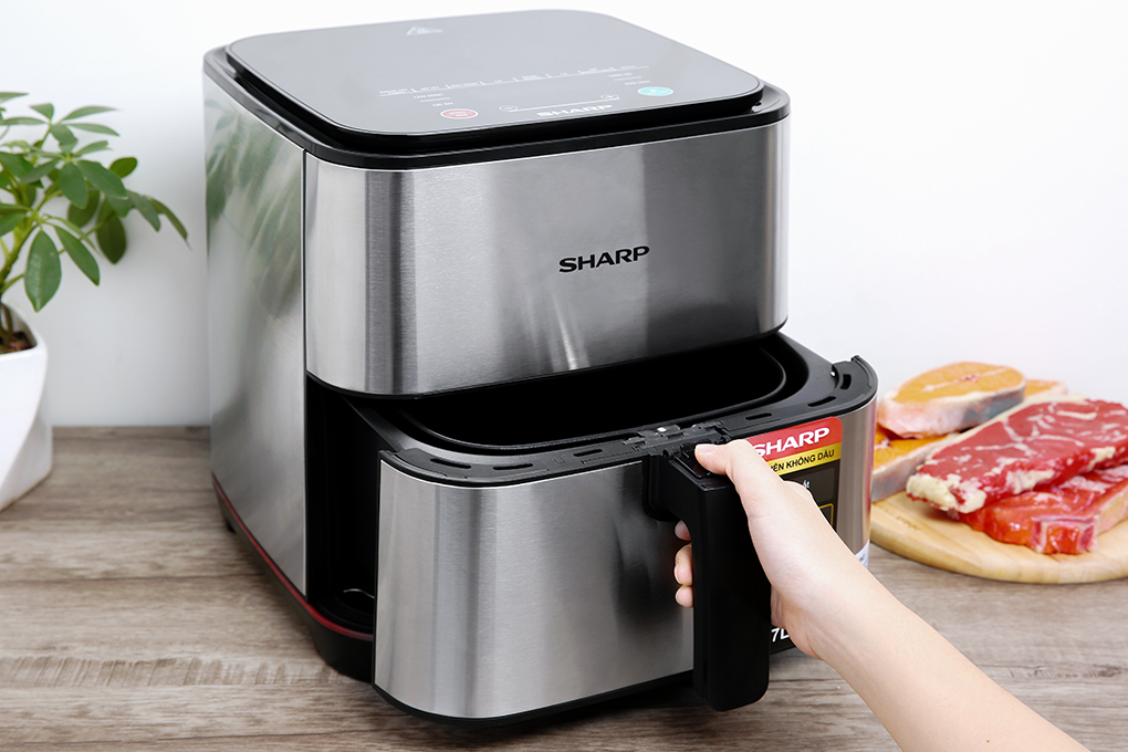 Nồi chiên không dầu điện tử Sharp KF-AF70EV-ST 7 lít