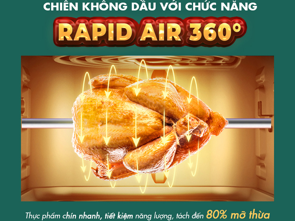 Nồi chiên không dầu Nagakawa NAG3307 12 lít
