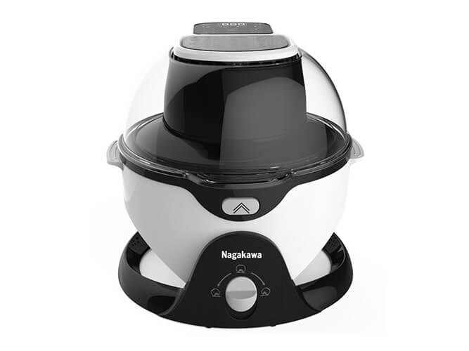 Nồi chiên không dầu xoay 360 độ Nagakawa NAG3301 6 lít