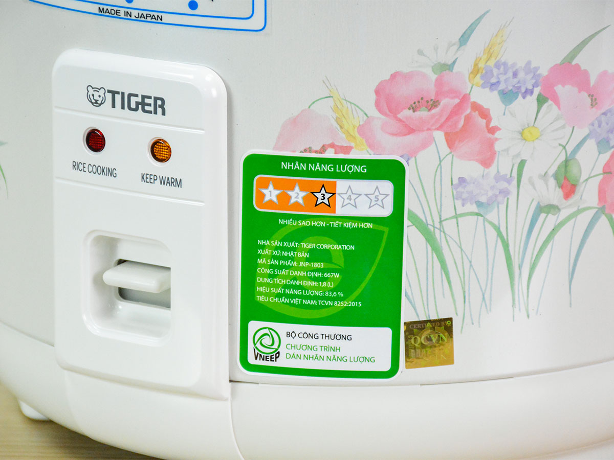Nồi cơm điện cơ Tiger JNP-1803 1,8 lít