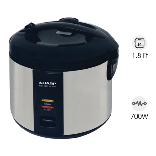 Nồi cơm điện nắp gài Sharp KS-19TJVST 1,8 lít