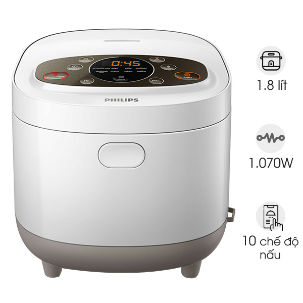 Nồi cơm điện Philips HD4533 Fuzzy Logic 1,8 lít