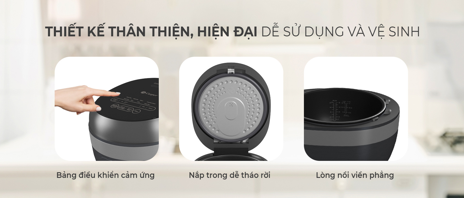 Nồi cơm điện tử cao tần Casper CI-15RC01 1,5 lít